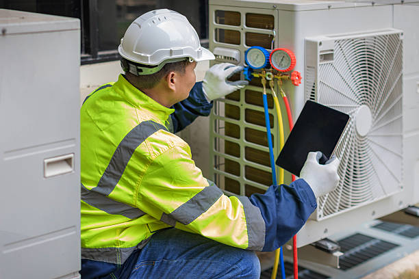 Professional Air Conditioning Repair technician working in Burnettsville, IN
